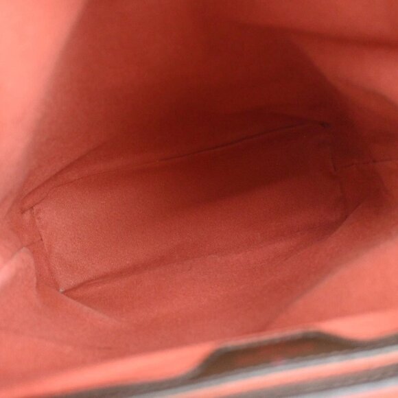 LOUIS VUITTON Logo Soho Backpack Bag Damier Ebene Leather Brown N51132 42YH493 - Picture 12 of 15